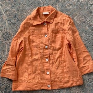 Light and orange jacket from Chico’s